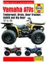 Haynes ATV Repair Manual; Yamaha Timberwolf, Bruin, Bear Tracker, 350ER, Big BearATV Repair Manual