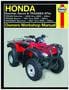 Haynes ATV Repair Manual; Honda TRX250, TRX250EX, TRX350ATV Repair Manual