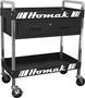 Homak 1 -Drawer Midnight Black Service Cart