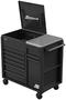 Homak 9 -Drawer Midnight Black Power Service Cart