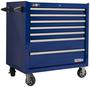 Homak 36 Inch 7 -Drawer Rally Sport Blue Roller Cabinet Tool Box