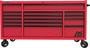 Homak 16 -Drawer Fury Red Roller Cabinet Tool Box