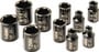 Ingersoll-Rand 10 Piece 1/4 Inch Drive 6 Point SAE, Metric Socket Set