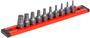 GripEdge 10 Piece 1/4 Inch Drive Hex Hex SAE Driver Set
