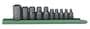 GearWrench 10 Piece 1/4, 3/8, 1/2 Inch Drive Male Star Socket Set