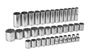 GearWrench 37 Piece 1/2 Inch Drive Deep, Standard 12 Point Metric Socket Set