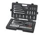 GearWrench 1/4, 3/8, 1/2 Inch Drive 6, 12 Point SAE, Metric Socket Set