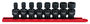 GearWrench 8 Piece 3/8 Inch Drive 6 Point SAE Socket Set
