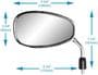 K Source Motorcycle Mirror