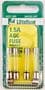 Littelfuse Blister Pack 1.5, 15 Amp Glass Fuse