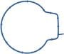 MAHLE Rubber Throttle Body Mounting Gasket