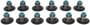 MAHLE Metal, Molded Rubber Valve Stem Oil Seal Set