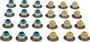 MAHLE Fluoroelastomer (FPM) Valve Stem Oil Seal Set
