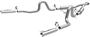 MagnaFlow Street Series 2-1/2 Inch Exhaust System
