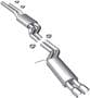 MagnaFlow Touring Series 2-1/2 Inch Exhaust System