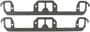 Mr. Gasket Rectangle Port Composite Exhaust Manifold Gasket Set