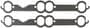 Mr. Gasket Ultra Seal Oval Port Polytetrafluoroethylene (PTFE) Exhaust Manifold Gasket Set