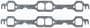 Mr. Gasket Ultra Seal D-Shape Port Polytetrafluoroethylene (PTFE) Exhaust Manifold Gasket Set