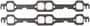 Mr. Gasket Ultra Seal D-Shape Port Polytetrafluoroethylene (PTFE) Exhaust Manifold Gasket Set