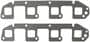 Mr. Gasket Ultra Seal Square Port Polytetrafluoroethylene (PTFE) Exhaust Manifold Gasket Set