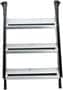 MORryde Black, Silver Aluminum Recreational Vehicle Steps