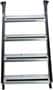 MORryde Black, Silver Aluminum Entry Step