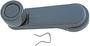 Dorman HELP! Gray Plastic Window Crank Handle