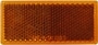 Optronics Rectangle Amber Reflector
