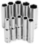 Performance 10 Piece 1/4 Inch Drive Deep 6 Point Metric Socket Set