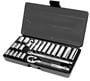 Performance 22 Piece 1/4 Inch Drive Deep, Standard 6 Point SAE Socket Set