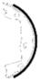 Hella Brakes 6.300 Inch Bonded Brake Shoe