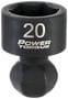 Power Torque 20mm Un Impac Skt 1/2 Inch Drive Standard 6 Point