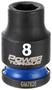 Power Torque 8mm Impact Socket 3/8 Inch Drive 6 Point