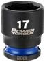 Power Torque 17mm Impact Socket 3/8 Inch Drive Standard 6 Point