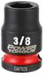 Power Torque 3/8 Inch Impact Socket 3/8 Inch Drive Standard 6 Point