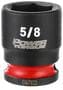 Power Torque 5/8 Inch Impact Socket 3/8 Inch Drive Standard 6 Point