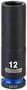 Power Torque 12mm Impact Socket 3/8 Inch Drive Deep 6 Point