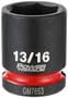 Power Torque 13/16 Inch Impact Socket 1/2 Inch Drive Standard 6 Point