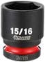 Power Torque 15/16 Inch Impact Socket 1/2 Inch Drive Standard 6 Point