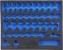 Power Torque Tools Empty Foam Organizer; 40 Compartment 3/8 Inch Drive Impact Set; Will Exactly Fit Power Torque Tools GM7711PT