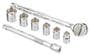 Power Torque 8 Piece 3/8 Inch Drive Standard 12 Point SAE Socket Set