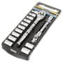Power Torque 15 Piece 1/2 Inch Drive Standard 12 Point Metric Socket Set