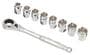 Power Torque 9 Piece 3/8 Inch Drive 12 Point Metric Socket Set