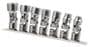 Power Torque 7 Piece 3/8 Inch Drive Standard 12 Point SAE Socket Set