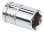 Power Torque 7/16 Inch Socket 1/4 Inch Drive Standard 6 Point