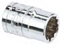 Power Torque 7/16 Inch Socket 3/8 Inch Drive Standard 12 Point