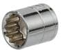 Power Torque 17mm Socket 3/8 Inch Drive Standard 12 Point