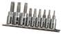 Power Torque 9 Piece 1/4, 3/8 Inch Drive Star Socket Set