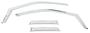 Putco Element In-Channel Silver, Chrome-Plated Window Air Deflector