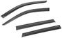 Rugged Ridge Black, Matte Window Air Deflector